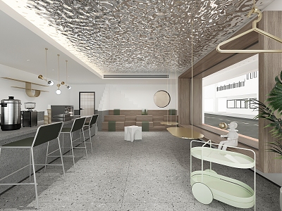 Modern Cafe 3d model