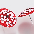 Oil Paper Umbrella Cherry Blossom Umbrella 3d model