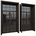 White Casement Window Exterior Design With Grid Glass Panels And Modern Frame Structure
