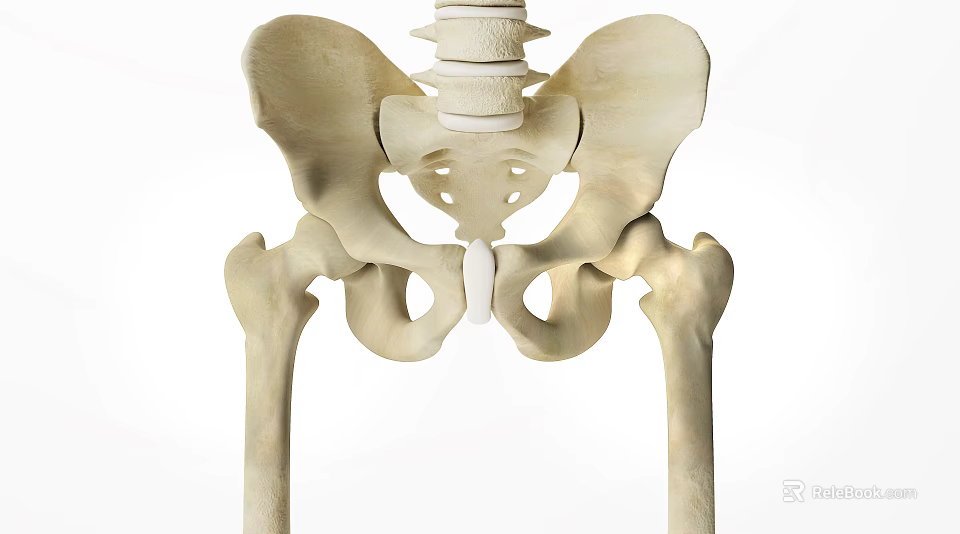Medical Device Human Pelvic Bone Skeleton Model For Anatomical Study And Education 3d model