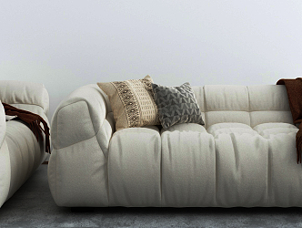 Modern Multiplayer Sofa Casual Sofa 3d model