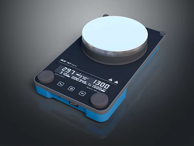 Commercial Equipment Digital Scale With Blue Design Digital Display Control Buttons And Precise Weighing 3d model
