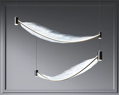 modern chandelier feather chandelier 3d model modern chandelier feather chandelier 3d model