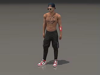 Men's Trendy Men's Male Models European Men's Young Men's Game Role Star Handsome Super Realistic High Precision Film and Television Level 3d model