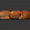 Bread 3d model