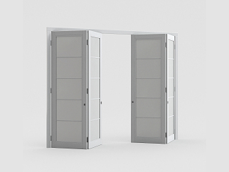 modern folding door 3d model