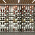 Well Stocked Tobacco and Liquor Store with Various Wines and Tobacco Products on Shelves