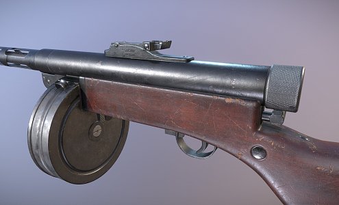 submachine gun 3d model