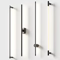Elegant Minimalist Wall Light With Black Metal Frame And Warm Glow For Home Decoration