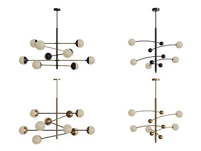 Modern Chandelier Art Chandelier Spherical Chandelier 3d model