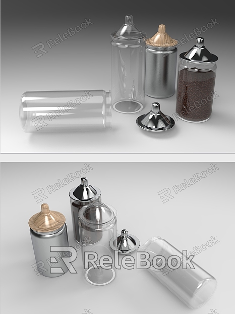 Modern seasoning bottle kitchen sealed jar model