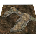 Garden Landscape Design With Natural Mountainous Terrain And Rock Formations