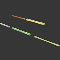 Natural Bamboo Household Items Long Sticks Kitchen Utensils Eco Friendly Set of Five