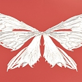 Wings pendant decoration photo attractions 3d model