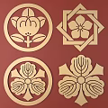 Japanese Metal Carving Japanese Patterns and Wind Patterns Traditional Carving 3d model