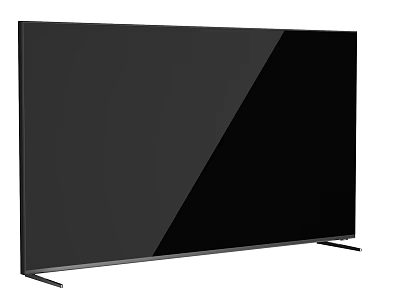 Modern Flat Panel Television With Slim Design And Black Screen 3d model