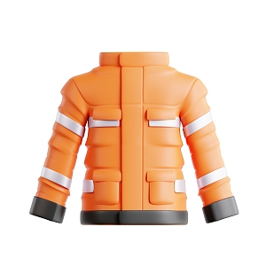 Modern Fire Fighting Clothes Fire Equipment Fire Top 3d model