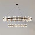 Modern Contemporary Chandeliers With Various Linear Circular Designs And Glass Bulb Accents