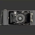 Vintage Folding Camera Electrical Appliance With Retro Design And Metal Structure 3d model