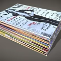 Stack of BAZAAR Magazines with Fashion Beauty Style Trends on Model Cover