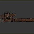 Rusty Metal Pipe Wrench Heavy Duty Hardware Tool For Industrial Use