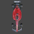 Ferrari Formula 1 Car With Red Background Shell Logo Streamlined Body And Black Rear Wing