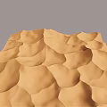 Scenic Desert Landscape With Wavy Sand Dunes And Natural Texture