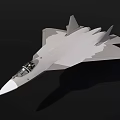 Modern Fighter Jet In Flight Showcasing Sleek Design And Dark Background 3d model
