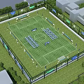 BYD New Energy Vehicle Event Entrance With Green Lawn And Rows Of Cars