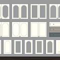 Various White Kitchen Cabinet Door Designs With Glass Panels And Drawer Styles