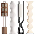 Modern Floor Lamps With Various Unique Shapes And Stylish Design Elements 3d model