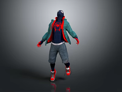 Modern Spiderman CG Spiderman Cartoon Spiderman Anime Spiderman 3d model