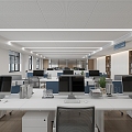 Public office space 3d model