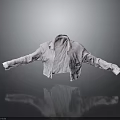 Lightweight White Shirt With Long Sleeves Open Front Casual Fashion Design Comfortable Fit