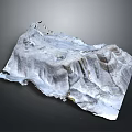 Natural Mountain Landscape With Rugged Terrain Rocky Peaks And Detailed Erosion Texture