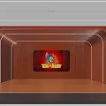 Indoor Playground Scene With Kids Playing Balls And Orange Arched Doorway
