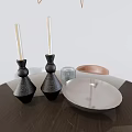 Modern Dining Table and Chair Combination Simple Dining Table and Chair Combination 3d model