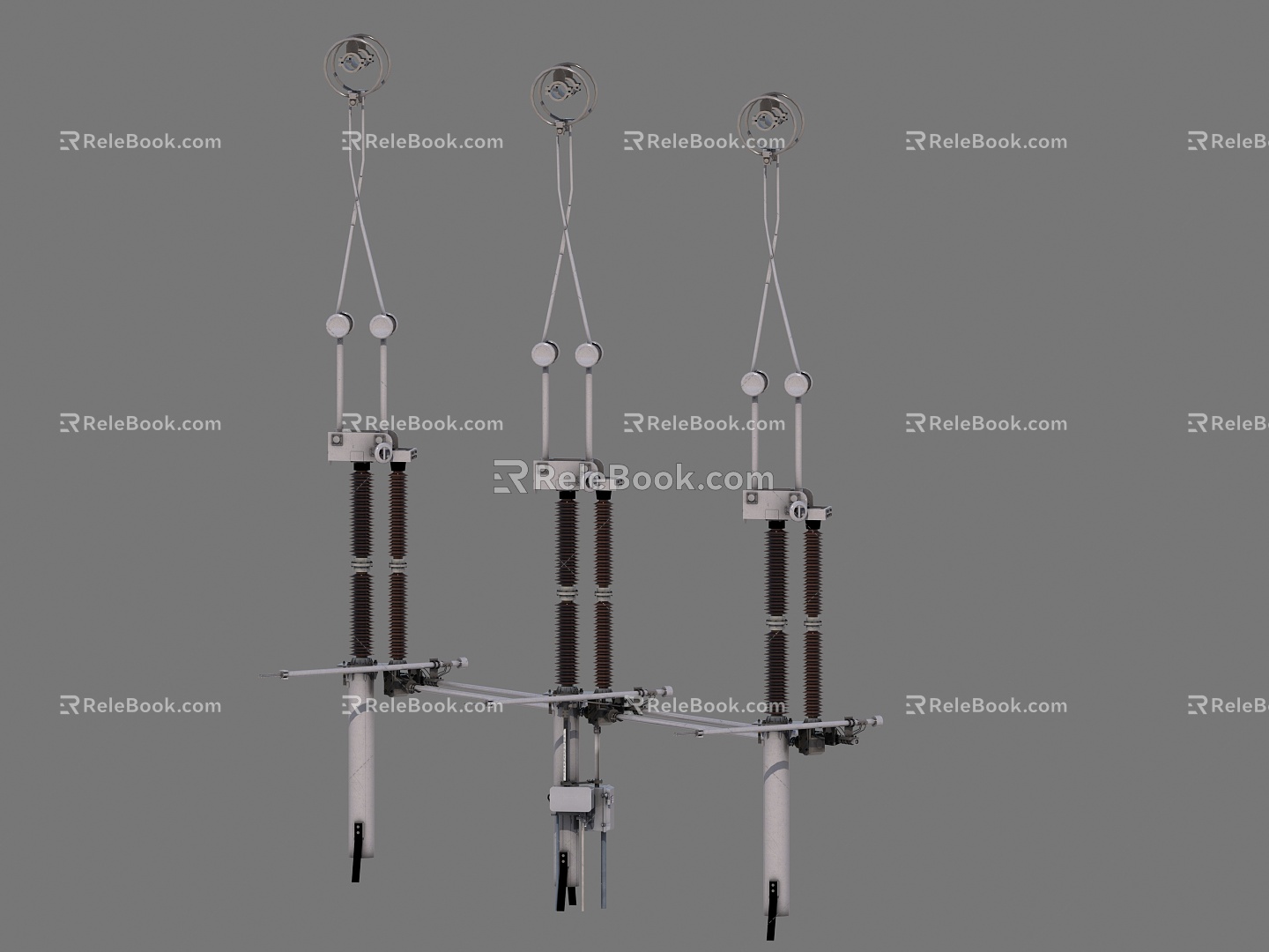 high voltage isolating switch isolating switch 3d model