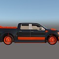 Hyundai Raptor Ford Pickup 3d model