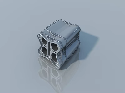 Modern Swing Door Hinge with Metal Construction and Durable Design 3d model