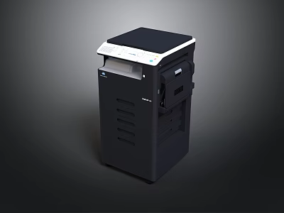 Modern Black And White Multifunction Printer With Print Scan Copy Functions For Office Use 3d model
