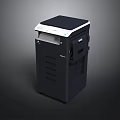 Modern Black And White Multifunction Printer With Print Scan Copy Functions For Office Use