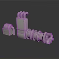 Industrial Metal Mechanical Equipment Components With Gear Pipe And Connector Parts
