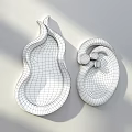 Modern Metallic Decorative Mirrors With Unique Curved Shapes And Gold Accents For Contemporary Interior Design