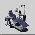 Adjustable Dental Treatment Chair With LED Light And Monitor For Dental Clinic