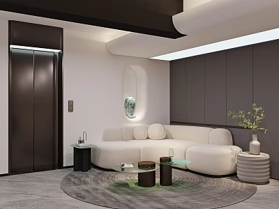 Modern Leisure Area Simple Leisure Area 3d model