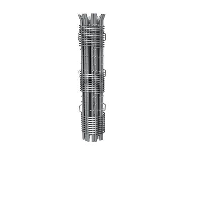 High Strength Steel Reinforcement Cage With Welded Metal Bars For Construction 3d model