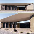 Modern Gate Simple Entrance Gate 3d model