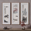 New Chinese Decorative Painting 3d model