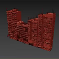 Modern High Rise Residential Buildings With Multiple Windows And Rooftop Antennas